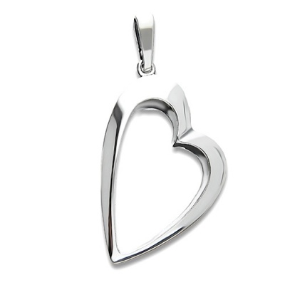 Zawieszka srebrna w kształcie serca